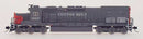 PREORDER Intermountain N 69422S EMD SD40T-2 Tunnel Motor Snoot with LokSound & DCC, Cotton Belt SSW (gray, red)