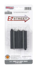 Williams 00265 O EZ Street 2.5'' Curved To Curved Track Connector/4cd