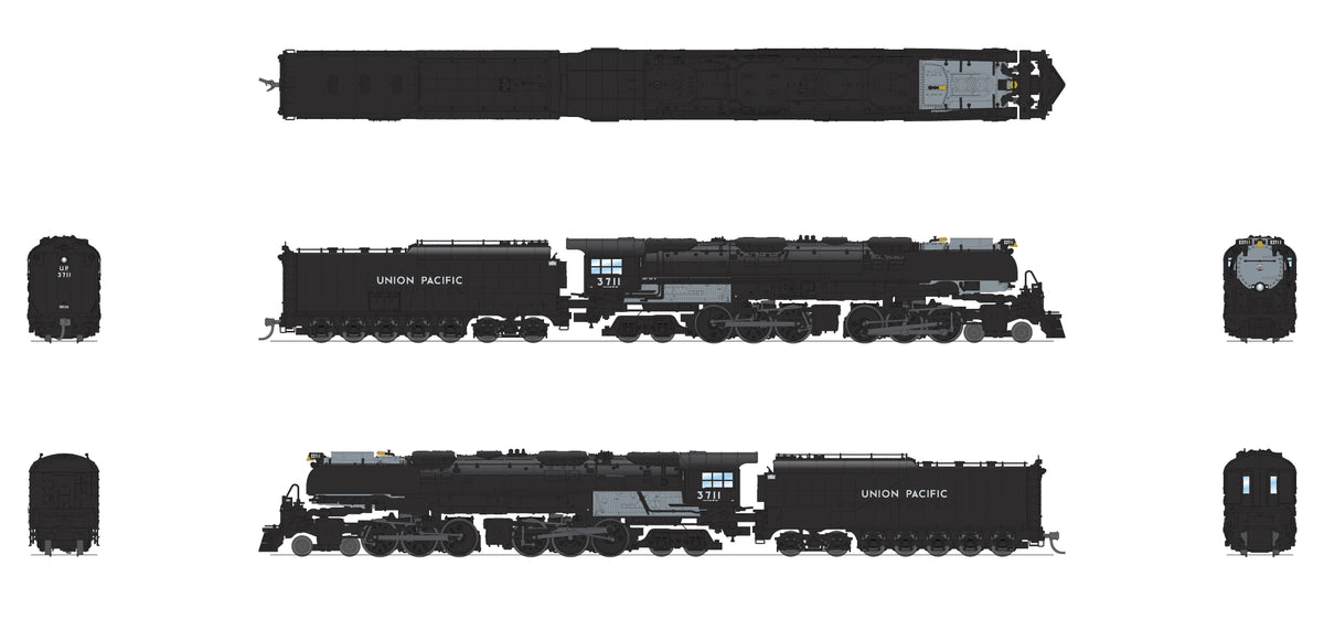 天賞堂 チャレンジャー ￼UP 4-6-6-4 CHALLENGER UP Challenger 4-6-6-4 by Overland, HO Scale — BCHIN LOCOMOTIVES