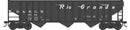 PREORDER Bowser HO 43461 70-Ton 14-Panel 3-Bay Hopper, Denver & Rio Grande Western