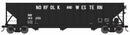 PREORDER Bowser HO 44028 100-Ton 3-Bay Hopper, Norfolk & Western
