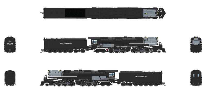 PREORDER BLI 6987 D&RGW Challenger 4-6-6-4,