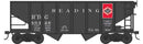 PREORDER Bowser HO 43579 55-Ton Fishbelly Hopper, Reading Anthracite