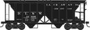 PREORDER Bowser HO 43599 70-Ton 2-Bay Covered Hopper with Open Sides, Delaware, Lackawanna & Western