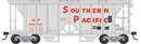 PREORDER Bowser HO 43627 70-Ton 2-Bay Covered Hopper with Open Sides, Southern Pacific
