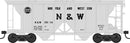 PREORDER Bowser HO 43623 70-Ton 2-Bay Covered Hopper with Open Sides, Norfolk & Western
