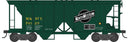 PREORDER Bowser HO 43614 70-Ton 2-Bay Covered Hopper with Open Sides, Minneapolis & St. Louis