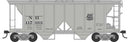 PREORDER Bowser HO 43616 70-Ton 2-Bay Covered Hopper with Open Sides, New Haven
