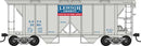 PREORDER Bowser HO 43611 70-Ton 2-Bay Covered Hopper with Open Sides, Lehigh Cement