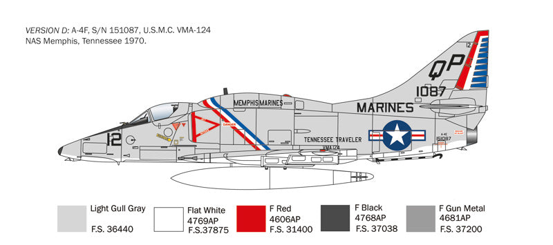 Italeri 2826 - SCALE 1 : 48 A-4 E/F/G Skyhawk