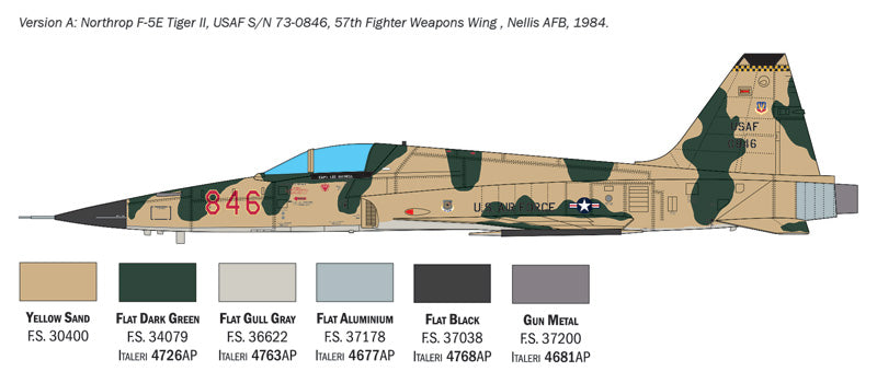 Italeri 2827 - SCALE 1 : 48 F-5E Tiger II