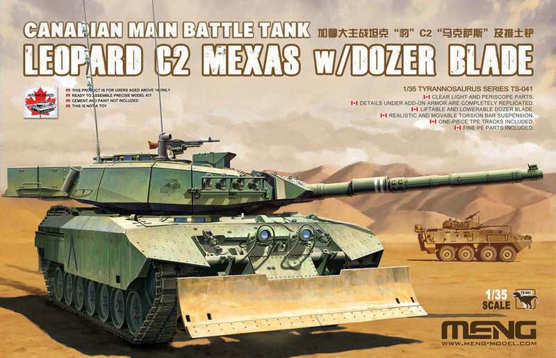 Meng-Model TS-041 CANADIAN MAIN BATTLE TANK LEOPARD C2 MEXAS w/DOZER BLADE 1:35