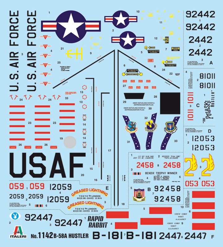 Italeri 1142 - SCALE 1 : 72 B - 58 HUSTLER