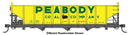 Walthers Mainline HO 56720 70-Ton AAR 3-Bay Open Hopper, Peabody