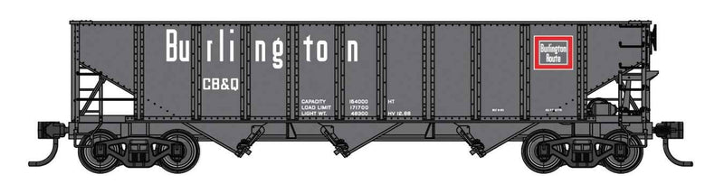 PREORDER Walthers Mainline HO 910-56744 70-Ton AAR 3-Bay Open Hopper, Chicago Burlington & Quincy