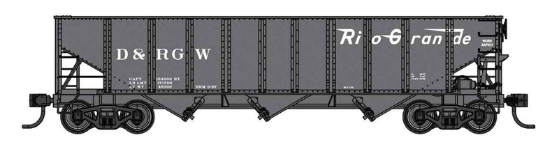 PREORDER Walthers Mainline HO 910-56748 70-Ton AAR 3-Bay Open Hopper, Denver & Rio Grande Western