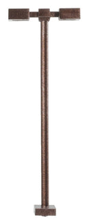 Atlas HO 70000209 Double Arm Square Lights, 15' Bronze with Warm White LEDs (3)