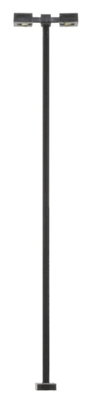 Atlas HO 70000216 Double Arm Square Light, 30' Black with Cool White LEDs (3)