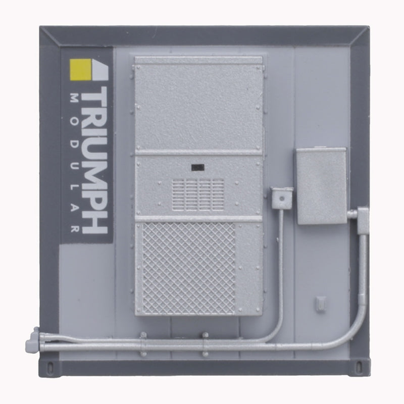 Atlas 70000231 40' Mobile Office Container - Assembled -- Triumph (two-tone gray), HO Scale