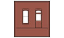Woodland Scenics 30136 HO DPM Dock Level Wall Rectangular Entry