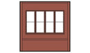 Woodland Scenics 30143 HO DPM Dock Level Wall Victorian Window