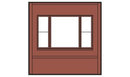 Woodland Scenics 30163 HO DPM Dock Level Wall 20th Century Windows