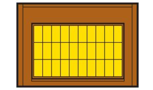Woodland Scenics 30175 HO DPM 1-Story Wall Steel Sash Windows