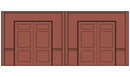 Woodland Scenics 60106 N DPM Street Level Wall Freight Doors