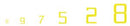Woodland Scenics 749 USA Gothic Numbers Yellow Dry Transfer