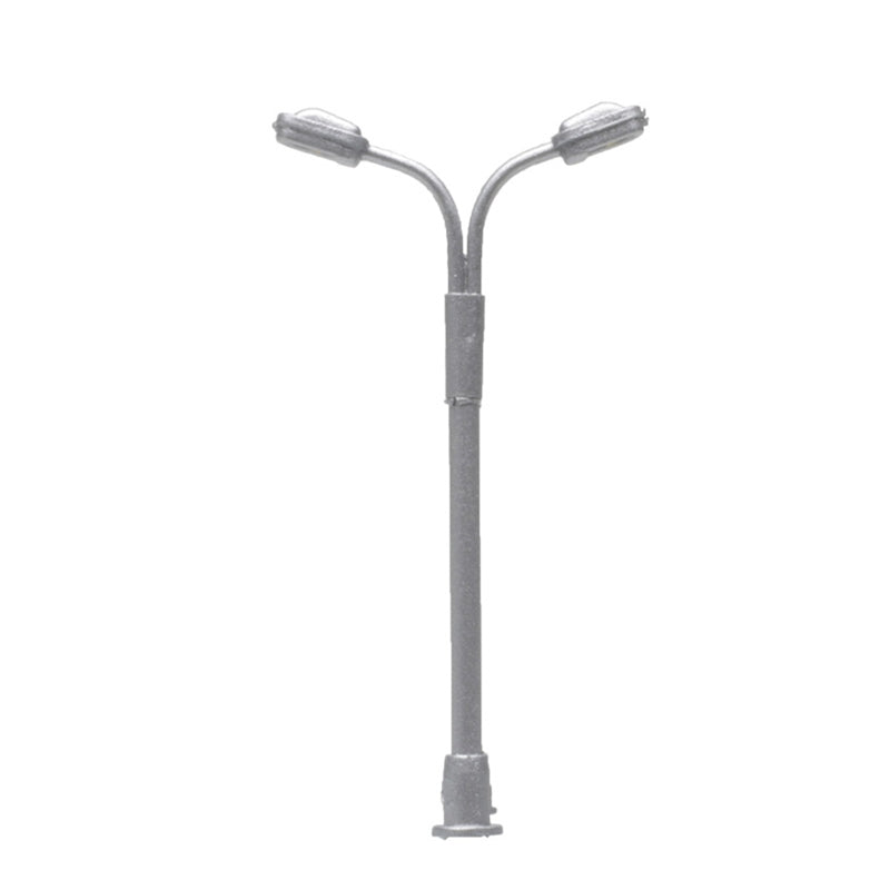 PREORDER Atlas 70090002 Double-Arm LED Streetlight 3-Pack -- Silver (warm white LED), Z