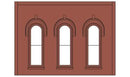 Woodland Scenics 90102 O Arched Window Wall