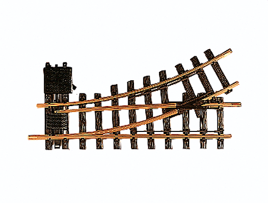 LGB G 12100 30 Degrees R1 Manual Turnout, Left Hand (Diameter: 4'3")