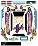 PineCar 320 Stick on Decal - Raptor