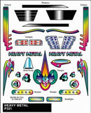 PineCar 321 Stick on Decal - Heavy Metal