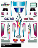 PineCar 322 Stick on Decal - Road Rocket
