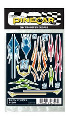 PineCar 4007 Dry Transfer - Neon Stripes