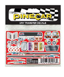 PineCar 4013 Dry Transfer - Racer Accessories