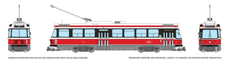 PREORDER Rapido HO 702001 Canadian Light Rail Vehicle, Toronto Transit Commission