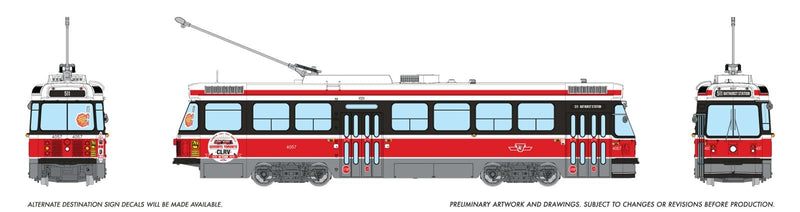 PREORDER Rapido HO 702509 Canadian Light Rail Vehicle, Toronto Transit Commission
