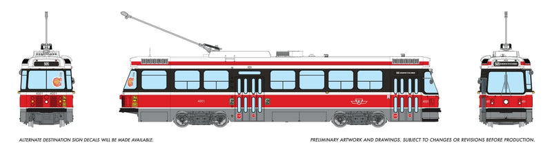 PREORDER Rapido HO 702510 Canadian Light Rail Vehicle, Toronto Transit Commission