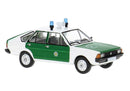 PREORDER Brekina HO PCX871257 Volkswagen Passat B1, Assembled, Baden-Wurttemberg, Germany, Police (green, white, German Lettering)