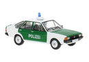 PREORDER Brekina HO PCX871258 Volkswagen Passat B1, Assembled, NRW Police (green, white, German Lettering)
