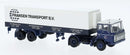 PREORDER Brekina HO 85294 1960s DAF FT 2600 Tractor with Reefer Trailer, Assembled, Franzen (70 Years, blue, white, black, dutch Lettering)