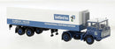 PREORDER Brekina HO 85292 1960s DAF FT 2600 Tractor with Reefer Trailer, Assembled, Binfurst (white, blue, Dutch Lettering)