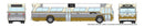 PREORDER Rapido HO 703039 1960s-1986 GM New Look-Fishbowl Bus, Standard, Assembled, New Orleans 271 (silver, gold, cream)