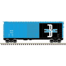 PREORDER Atlas N 50007360 P-S PS-1 40' Boxcar with 8' Door, Master, Boston & Maine ##76297 (blue, black, McGinnis Logo)