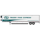 PREORDER Atlas N 50007376 53' Modern Reefer Trailer, Assembled, Frozen Food Express