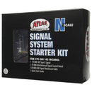 Atlas N 70000143 Signal Starter Set, All Scales Signal System, 1 Each: Single-Head Type G Signal, Control Board and Signal Attachment Cable