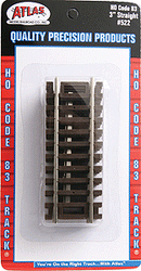 Atlas HO MO522 Code 83 Straight Snap-Track, 3" 7.6cm (4)