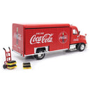 PREORDER Atlas 820061 Beverage Delivery Truck with Handcart, 4 Bottle Cases, Assembled, Coca-Cola (red, white)